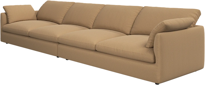 4-х местный диван Milano - Arezzo ткань  цвета охры 3333 -  Под заказ