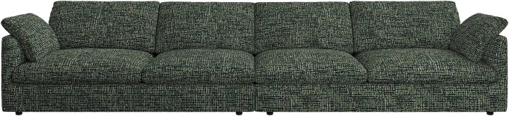 4-х местный диван Milano - Tuscany Ткань лесного зелёного цвета 3208  -  Под заказ