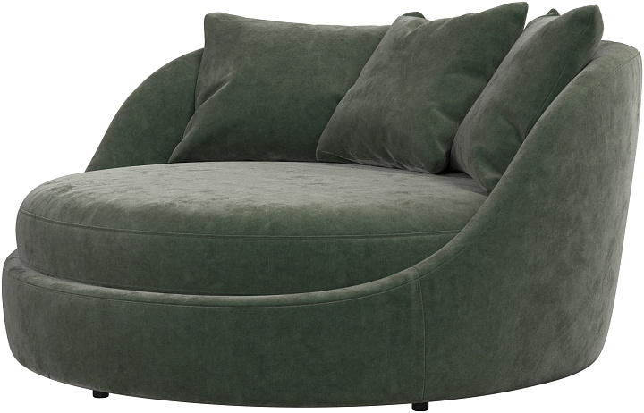 Кресло Ø -  Ravello 3223 Ткань  пыльно-зеленого цвета  -  Под заказ