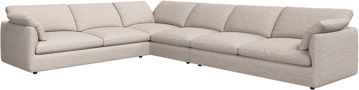 Угловой диван Milano - Capri ткань бежевого цвета 3230 -  Под заказ