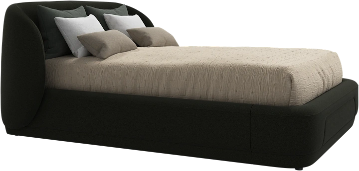 Кровать Bolzano - Arezzo ткань зеленого цвета 3334 -  Под заказ