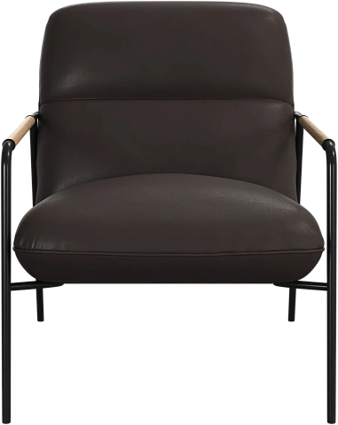 Кресло Terni - Nordic Vintage кожа 5152 темно-коричневого цвета -  Под заказ