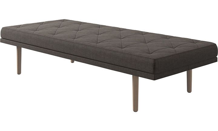 Кушетка Fusion - Napoli 2251 Ткань серо-коричневого цвета  -  Под заказ