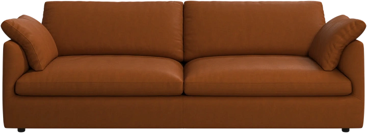 3-х местный диван Milano - Nordic Vintage кожа 5150 карамельного цвета -  Под заказ