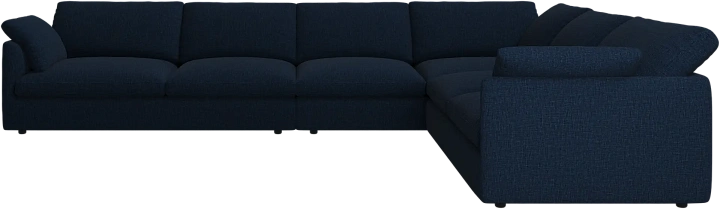 Угловой диван Milano - Napoli 2257 Ткань  тёмно-синего цвета  -  Под заказ