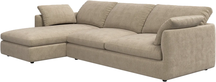 Угловой диван Milano -  Ravello 3220 Ткань песочного цвета  -  Под заказ