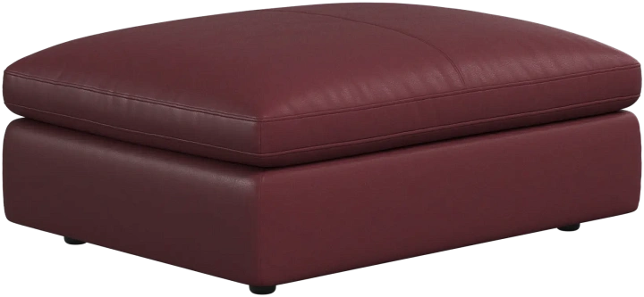 Пуф Milano - Nordic Vintage кожа 5145 бордового цвета -  Под заказ