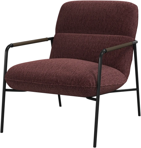 Кресло Terni - Lucca ткань красного цвета 3323 -  Под заказ