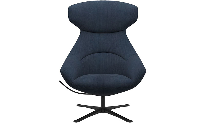 Кресло Porto с функцией вращения - Skagen 3163 Темно-синяя ткань  -  Под заказ