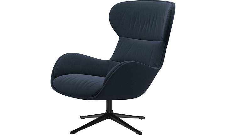 Кресло Reno с функцией вращения - Frisco 2065 Ткань тёмно-синего цвета  -  Под заказ