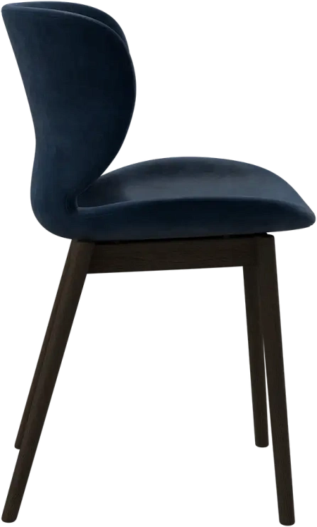 Cтул Hamilton без поворотной функции массив -  Ravello 3225 Ткань  темно-синего цвета -  Под заказ - артикул 4020702D1973225 - фото 2