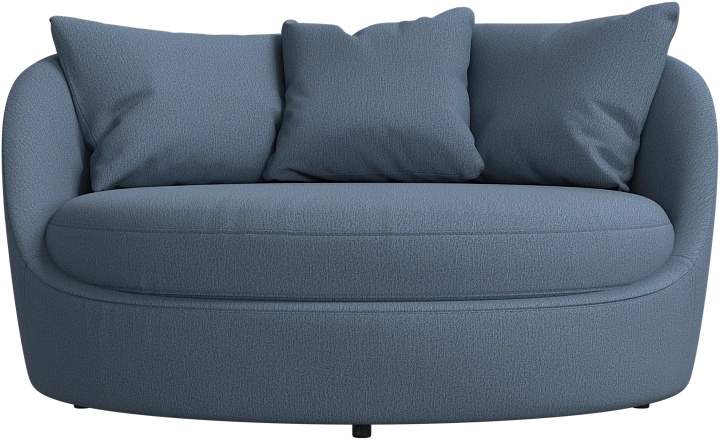 Кресло Ø - Capri ткань голубого цвета 3233 -  Под заказ