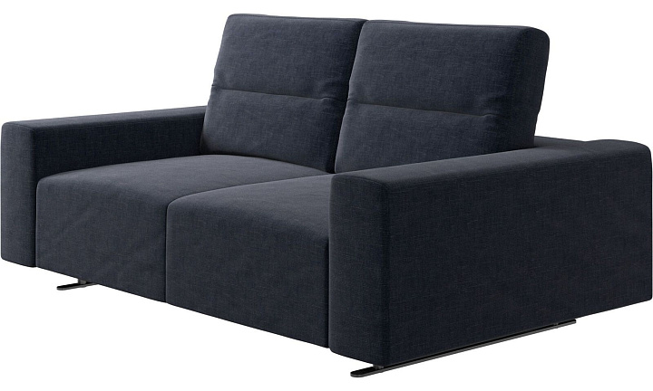 Диван Hampton с регулируемой спинкой - Napoli 2257 Ткань  тёмно-синего цвета  -  Под заказ