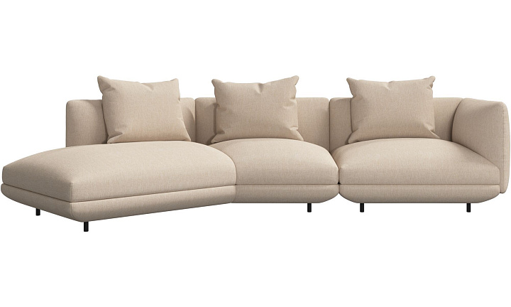 3-местный диван c козеткой Salamanca - Tomelilla fabric 3145 Бежевая ткань -  Под заказ