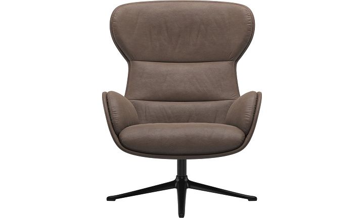 Кресло Reno с функцией вращения - York 5122 Кожа светло-коричневого цвета  -  Под заказ