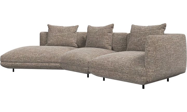 3-местный диван c козеткой Salamanca - Tuscany бежевого цвета 3201 -  Под заказ