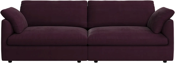 3-х местный диван Milano из двух модулей - Bologna ткань вишнево-красного цвета 3258 -  Под заказ