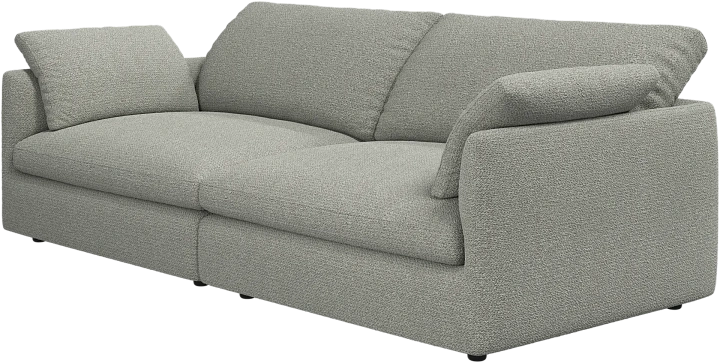 3-х местный диван Milano из двух модулей - Rimini ткань зеленого цвета 3086 -  Под заказ