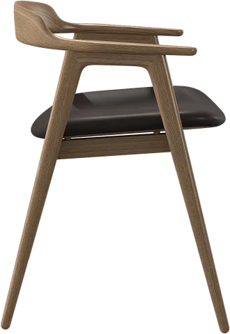 Обеденный стул Seoul - Nordic Vintage кожа 5152 темно-коричневого цвета -  Под заказ