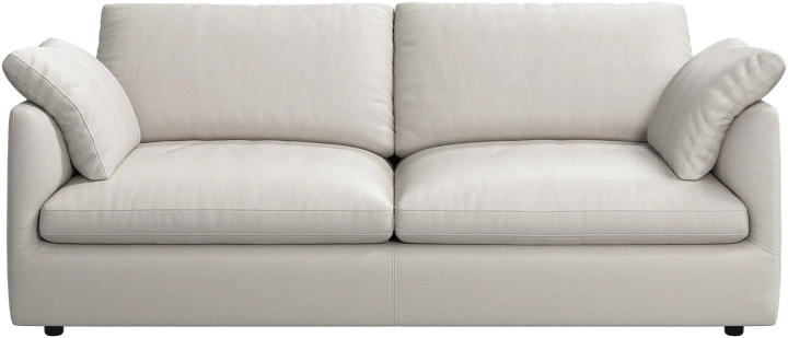 2.5 местный диван Milano - Nordic Grain кожа светло-бежевого цвета 5136 -  Под заказ