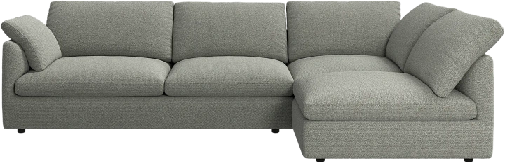 Угловой диван Milano - Rimini ткань зеленого цвета 3086 -  Под заказ