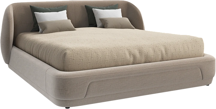Кровать Bolzano - Napoli 2267 Ткань песочного цвета -  Под заказ