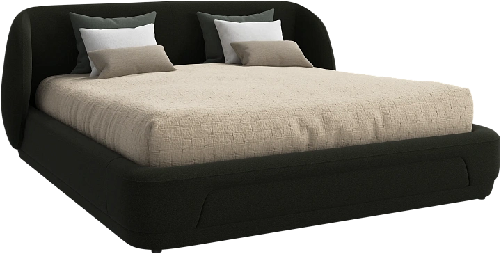 Кровать Bolzano - Arezzo ткань зеленого цвета 3334 -  Под заказ