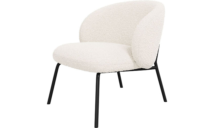 Кресло Princeton - Auckland Boucle 3180 Белая Ткань  -  Под заказ