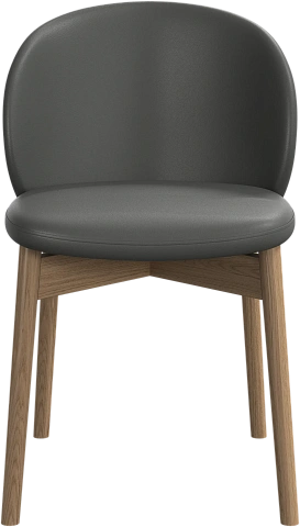 Обеденный стул Princeton - Nordic Grain 5137 Кожа серого цвета -  Под заказ