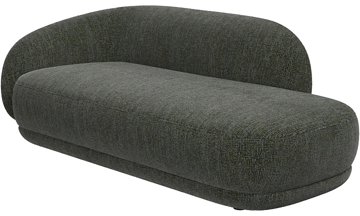 Диван с козеткой Bolzano - Tuscany зеленого цвета 3204 -  Под заказ