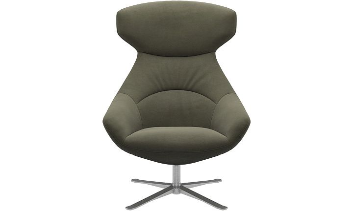 Кресло Porto с функцией вращения - York  5121 Kожа светло-зеленая -  Под заказ