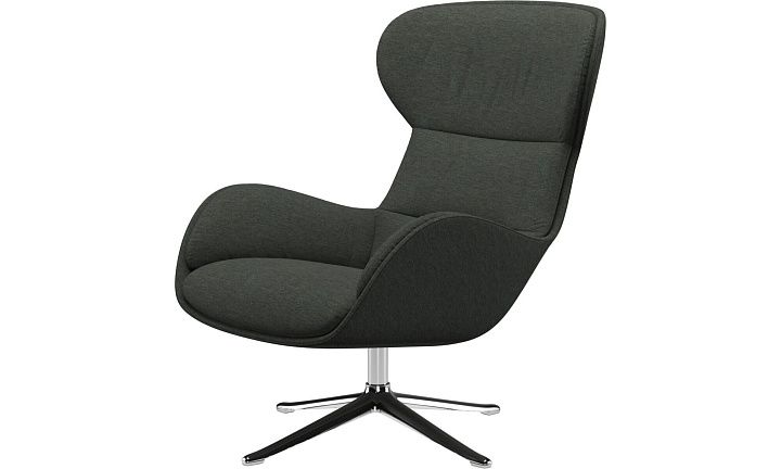 Кресло Reno с функцией вращения - Bristol 3068 Темно-зеленая ткань  -  Под заказ