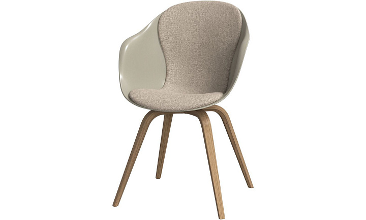 Обеденный стул Hauge - Lazio 3091 Ткань бежевого цвета  -  Под заказ