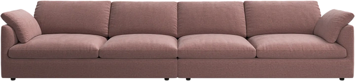 4-х местный диван Milano -  Ravello 3224 Ткань  пыльно-розового цвета  -  Под заказ
