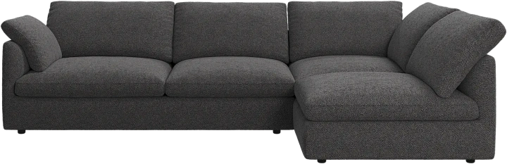 Угловой диван Milano - Lazio 3097  Lazio серого цвета -  Под заказ