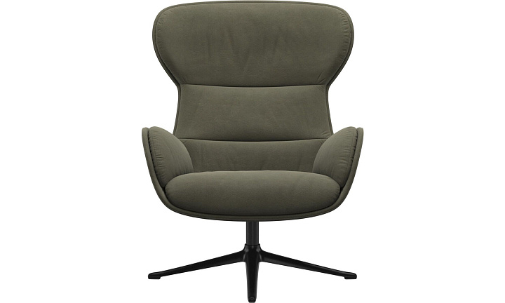 Кресло Reno с функцией вращения - York  5121 Kожа светло-зеленая -  Под заказ
