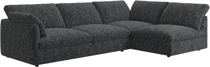 Угловой диван Milano - Tuscany серого цвета 3203 -  Под заказ