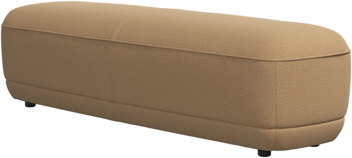 Скамейка Bolzano - Arezzo ткань  цвета охры 3333 -  Под заказ