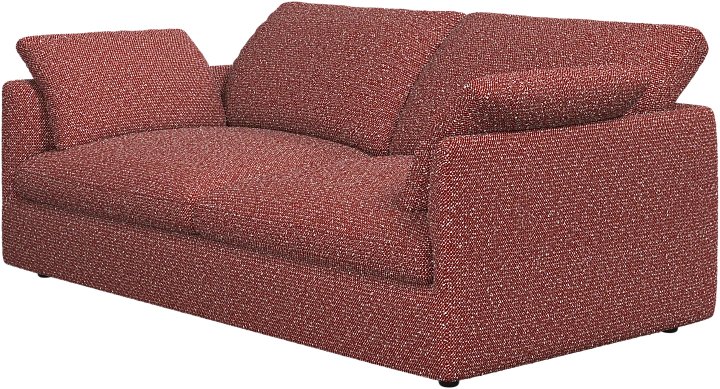 2.5 местный диван Milano - Avellino ткань красного цвета 3250 -  Под заказ