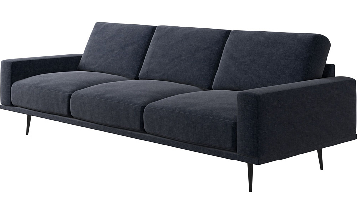 Диван Carlton - Napoli 2257 Ткань  тёмно-синего цвета  -  Под заказ