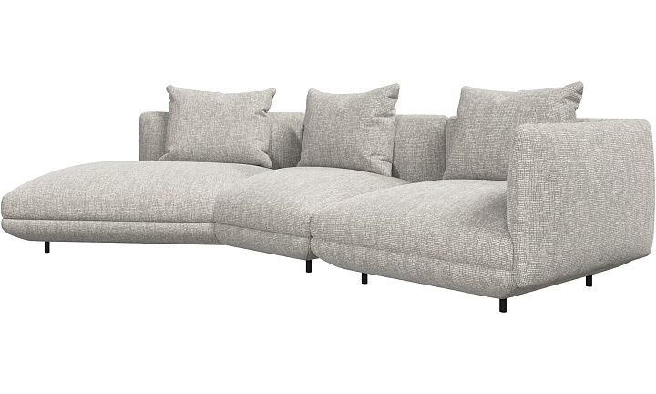 3-местный диван c козеткой Salamanca - Tuscany белого цвета 3200 -  Под заказ