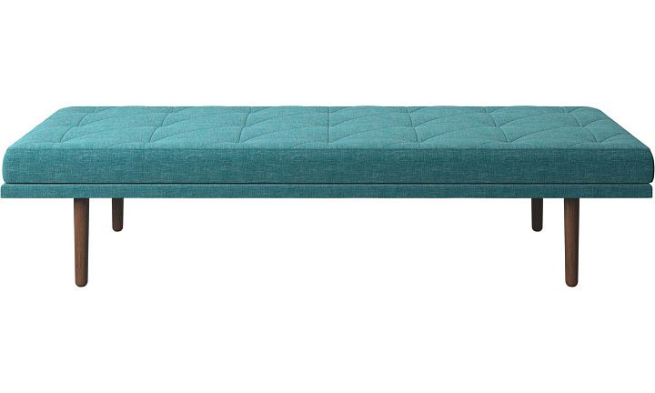 Кушетка Fusion - Napoli 2253 Ткань зелено-голубого цвета  -  Под заказ