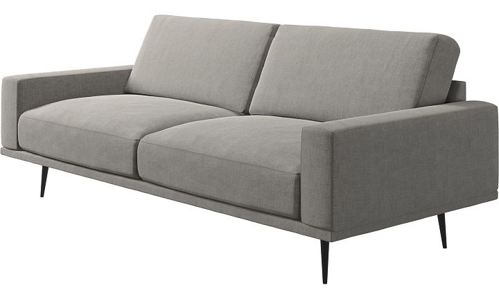 Диван Carlton - Napoli 2250 Ткань серебристо-серая  -  Под заказ