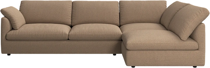 Угловой диван Milano - Rimini ткань светло-коричневого цвета 3085 -  Под заказ
