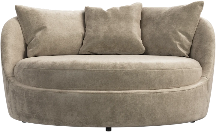 Кресло Ø -  Ravello 3220 Ткань песочного цвета  -  Под заказ