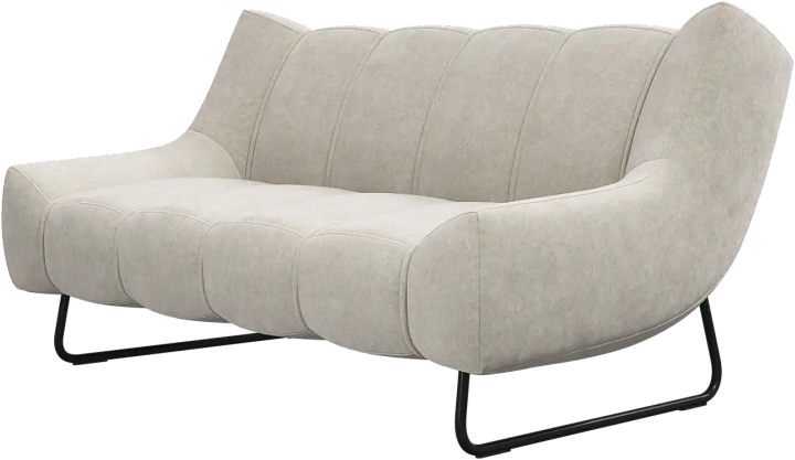 2-х местный диван Nawabari -  Ravello 3221 Ткань бежевого цвета  -  Под заказ