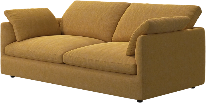 2.5 местный диван Milano - Tomelilla fabric 3143 Mustard  -  Под заказ