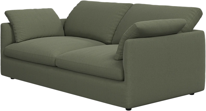 2.5 местный диван Milano - Frisco 2277 Ткань лесного зелёного цвета -  Под заказ
