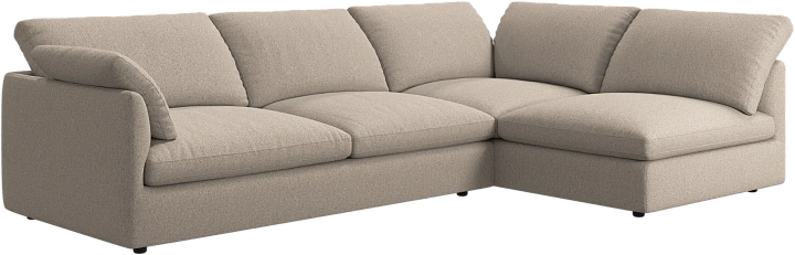Угловой диван Milano - Lazio 3091 Ткань бежевого цвета  -  Под заказ