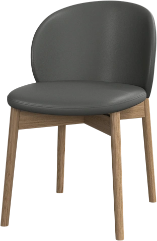 Обеденный стул Princeton - Nordic Grain 5137 Кожа серого цвета -  Под заказ